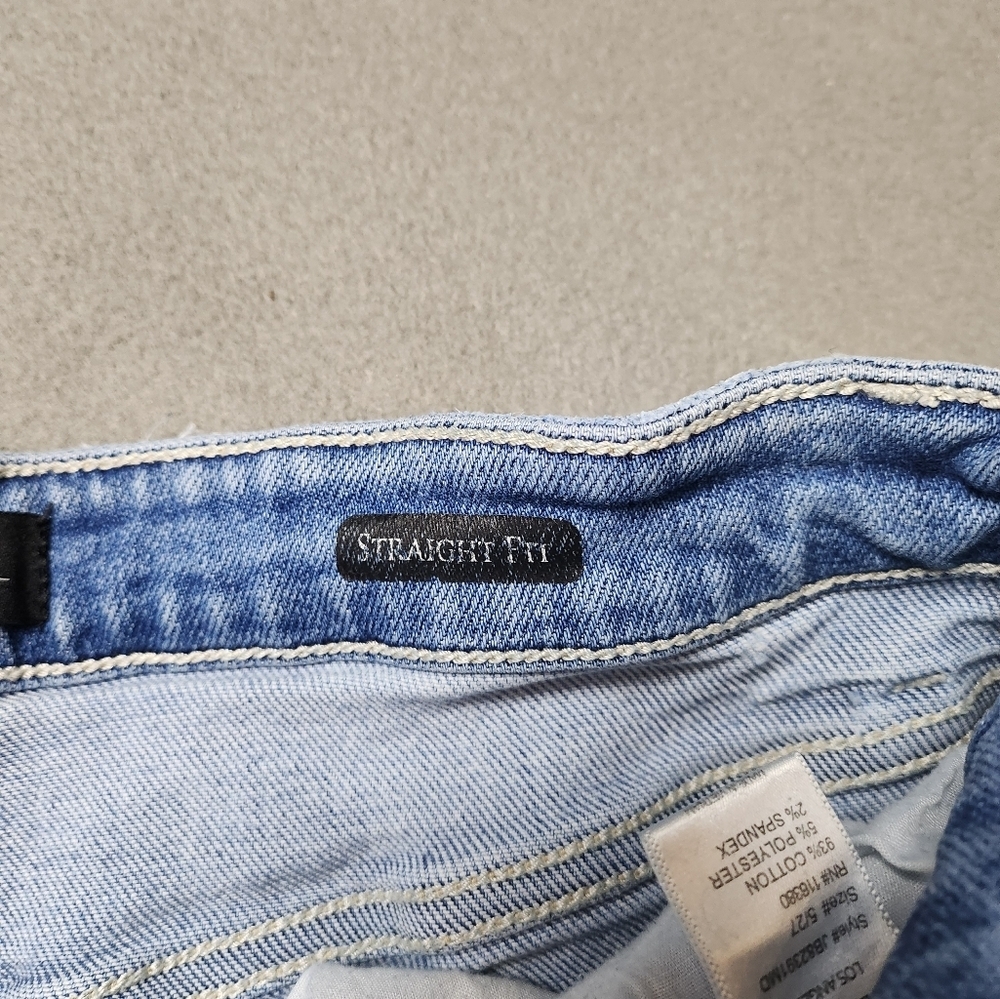 Judy Blue Distressed straight leg jeans Size 5 / 27 - Picture 8 of 12